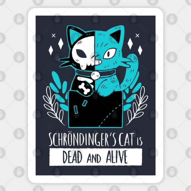 Dead and Alive Cat Magnet by xMorfina